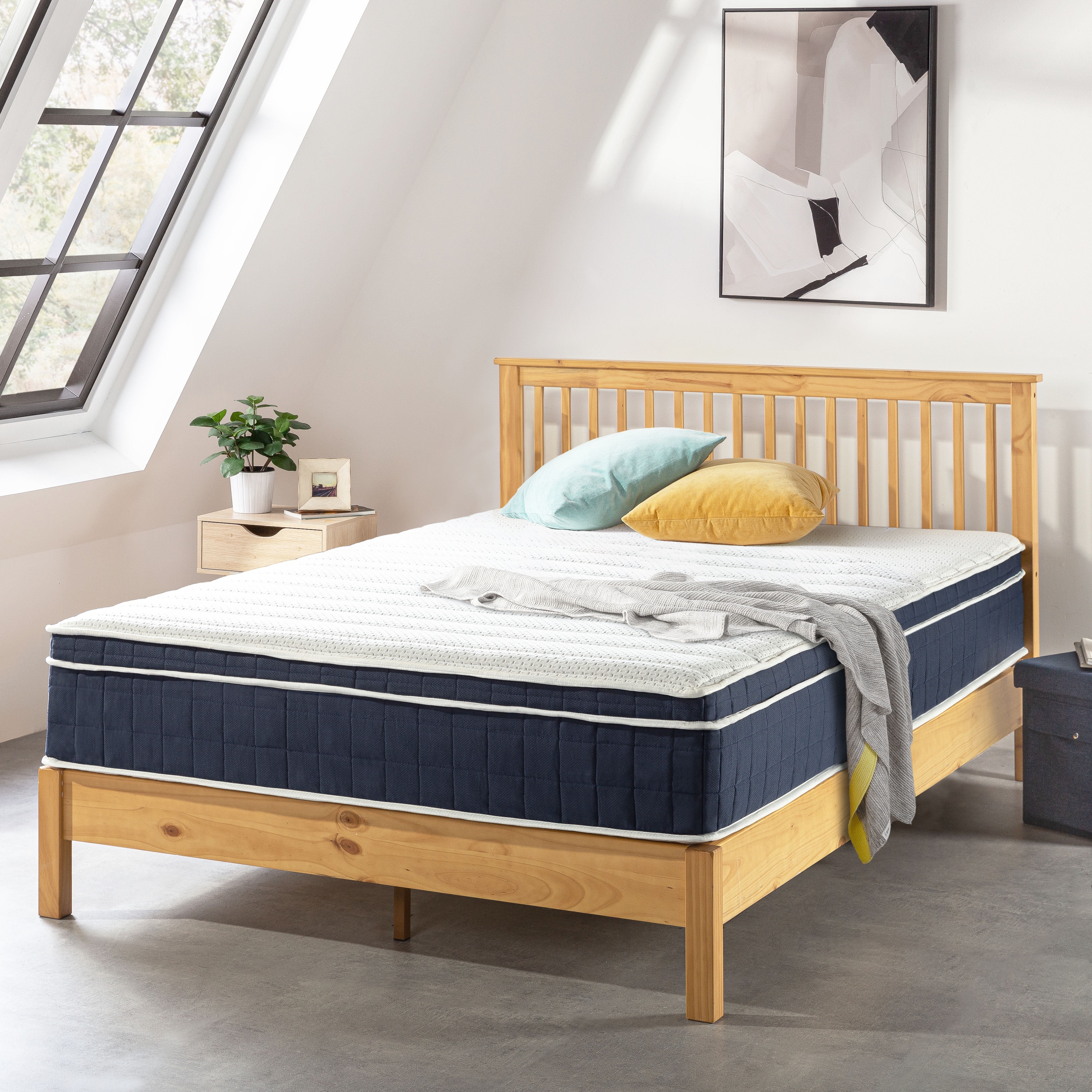 Mellow Rena 12" Green Tea Memory Foam Pocket Spring Mattress, Twin