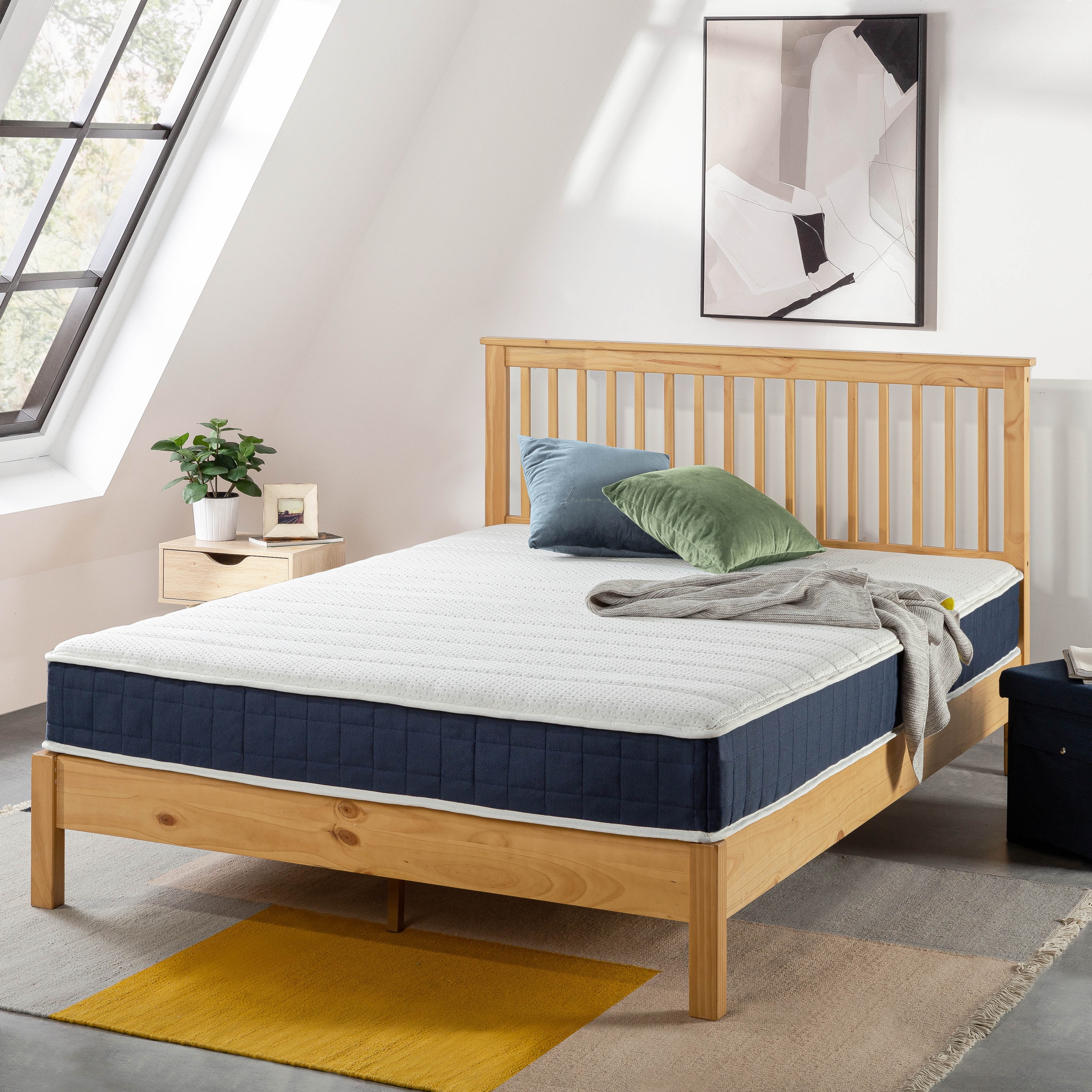 Mellow Rena 8" Green Tea Memory Foam Pocket Spring Mattress, Queen