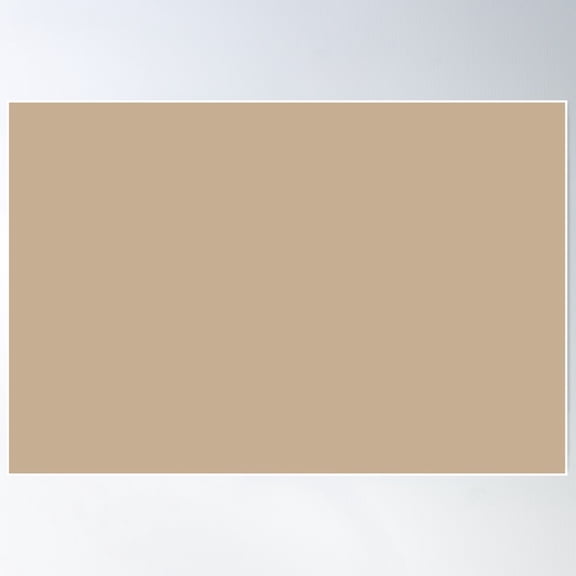 Mellow Warm Sand Yellow Solid Colour Poster Wall Art, Modern Wall Decor For Living Room Bedroom, 8x12 UNFRAMED