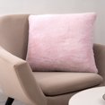 thumbnail image 1 of Mellowdy Faux Rabbit Fur Decorative Throw Pillow Covers (Dusty Rose, 20x20 inches) - 1 Count, 1 of 10