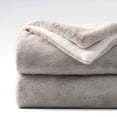 thumbnail image 1 of Mellowdy Faux Rabbit Fur Throw Blanket (Milky White, 50x60 inches) - Luxury, Silky, Fluffy Throw, 1 of 8