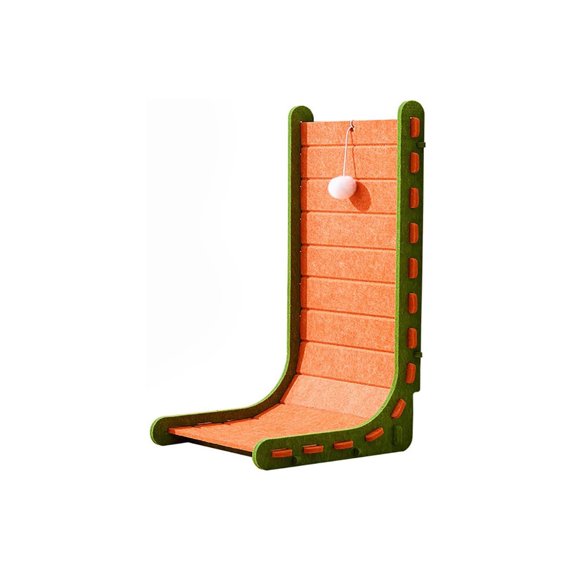 Mellowkins Cat Scratcher Felt, 2025 Vertical Felt Cat Scratcher, L Type Cat Scratching Pads Durable Easy to Clean and No Mess L-shaped green
