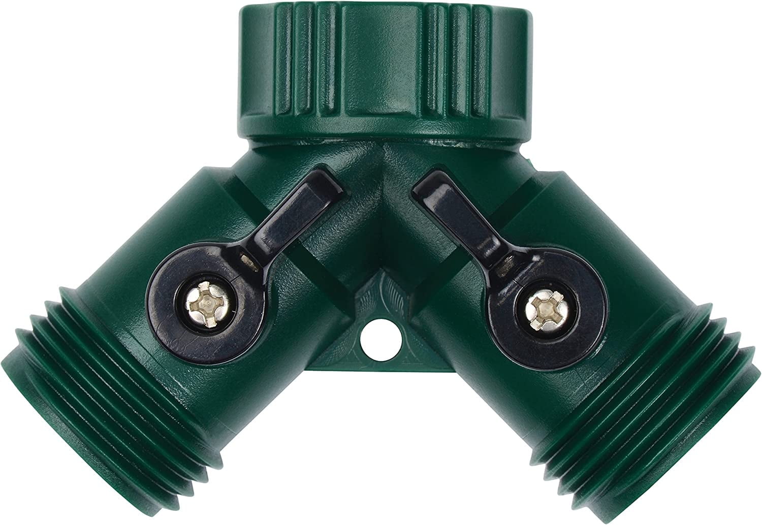 Melnor 2-Way Plastic Hose Valve Connector with Built-in Shut-off (Qty 1 ...