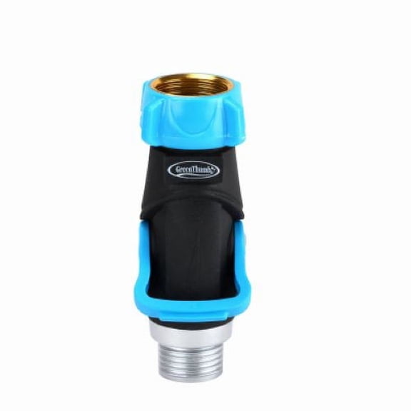 Melnor 355GTDI Single Full Flow Metal Garden Hose / Faucet Connector With Shut Off - Quantity of 3