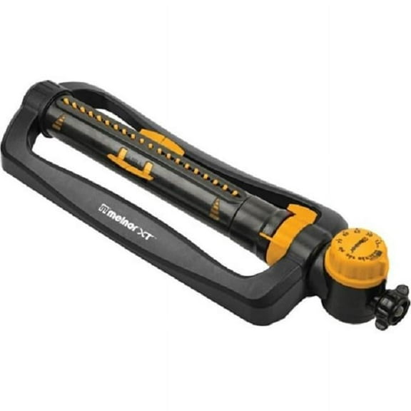 Melnor 3900 sq. ft. Turbo Oscillating Sprinkler with Integrated Timer, Black & Yellow