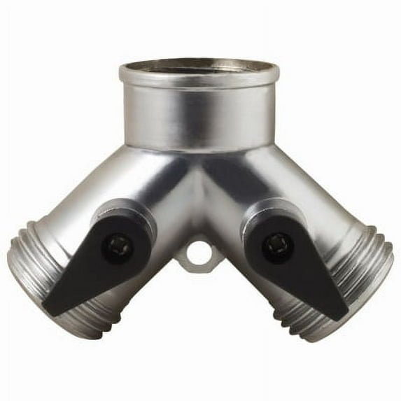 Melnor Chrome Plated 2 Way Solid Metal Built In Shut Off Valve Du, Each
