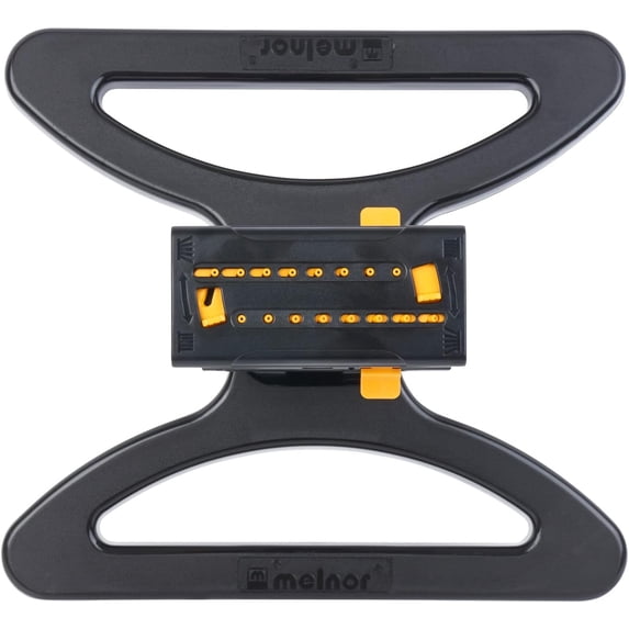 Melnor Mini-Sized Oscillator Sprinkler 4,000 Sq.Ft Coverage Flo-Thru Base 4-Way Adjustment Lifetime Limited Warranty