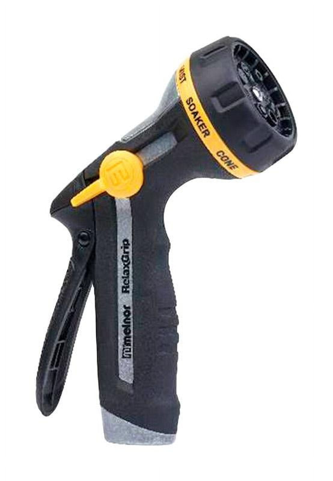 Melnor Black and Yellow 8-Pattern Thumb Control Watering Nozzle