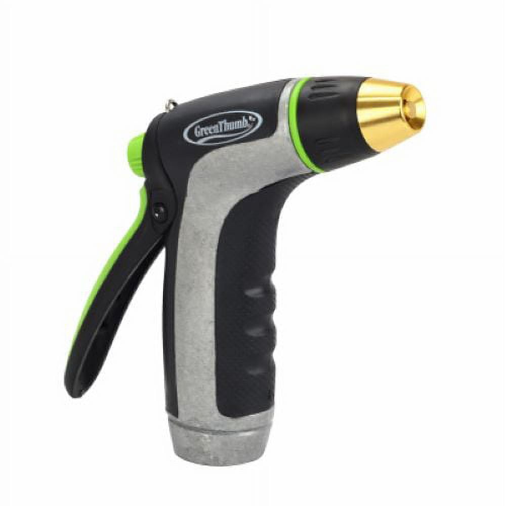 Melnor T200GT Adjustable Heavy Duty Metal Garden Hose Nozzle With Rubberized Grip - Quantity of 1