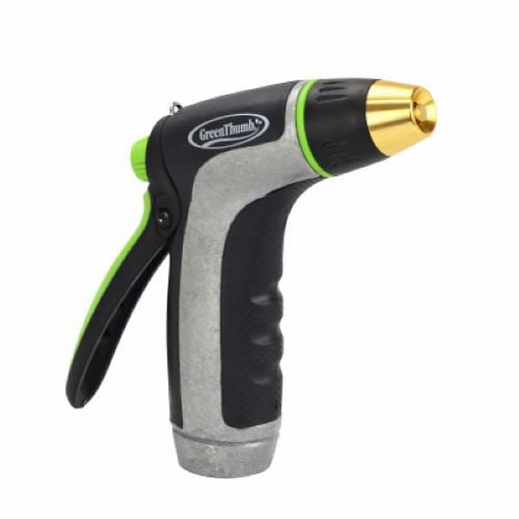 Melnor T200GT Adjustable Heavy Duty Metal Garden Hose Nozzle With Rubberized Grip - Quantity of 1