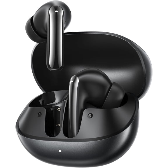 MeloBuds N20 Noise Cancelling Earbuds, 50dB ANC Headphones with 6 Mics ENC Clear Call, 13mm Dynamic Driver, 40H Life, 6.0 (Black)