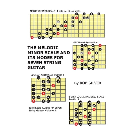 The Melodic Minor Scale and its Modes for Seven String Guitar (Paperback) by Rob Silver