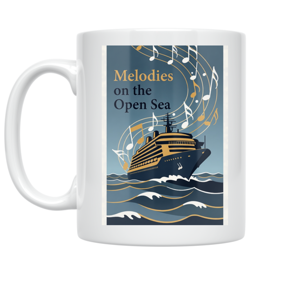 Melodies on the Open Sea - Cruise Ship Music Lover - 11 oz Ceramic Coffee Mug