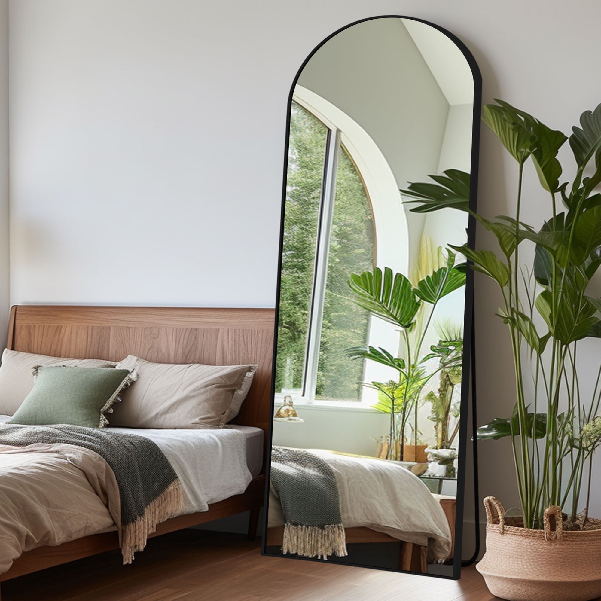 Melodieux Arched Mirror Full Length 58" x 17.5" Full Body Standing