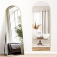 thumbnail image 1 of Melodieux Arched Mirror Full Length with Stand 65" x 24" Full Body Standing Mirror Gold Aluminum Alloy Thin Frame Floor Mirror Hanging Leaning against Wall for Home Decor, 1 of 5