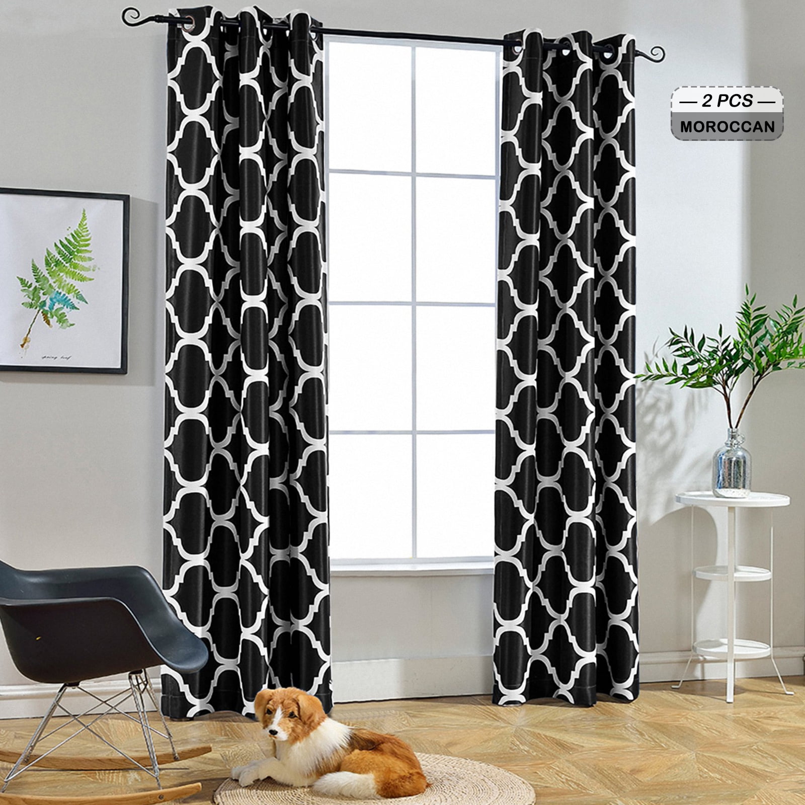 Melodieux Moroccan Fashion Thermal Insulated Curtains, Darkening