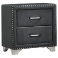 thumbnail image 1 of Melody Upholstered 2-drawer Nightstand Grey, 1 of 4