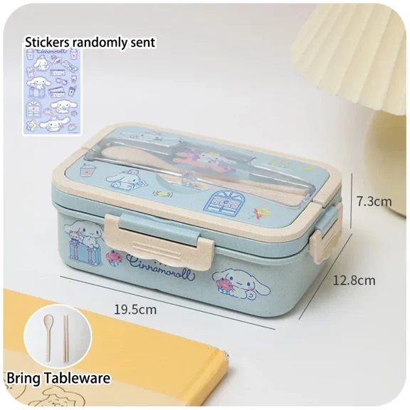 Melody Bento Box Microwave Safe Leakproof Portable Lunch Box Cute Cartoon Bento Box Insulated Lunch Box Christmas Gift