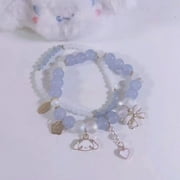 NEWCE Melody Gui Dog Kulomi Beaded Crystal Bracelet Cute Sweet jk Soft Girl Girlfriend Gift
