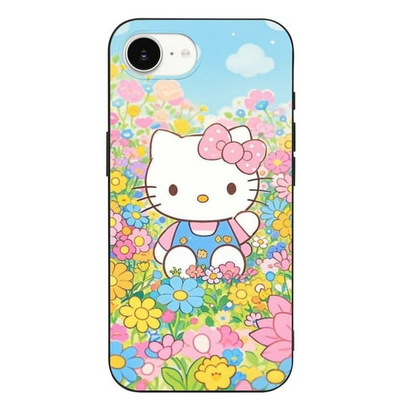 Melody Hello Kitty Compatible with iPhone 16 E Case Full Covered Soft Slim Rugged TPU Phone Case Shockproof Non-Slip Anti-Fingerprint Basic Cases Protection