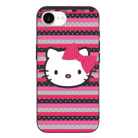 Melody Hello Kitty Compatible with iPhone 16 E Case Full Covered Soft Slim Rugged TPU Phone Case Shockproof Non-Slip Anti-Fingerprint Basic Cases Protection