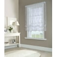 thumbnail image 1 of Melody Jacquard Lace Window Balloon Curtain Panel 56" x 63" in White, 1 of 5