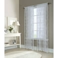 thumbnail image 1 of Melody Jacquard Lace Window Curtain Panel 56" x 72" in White, 1 of 7