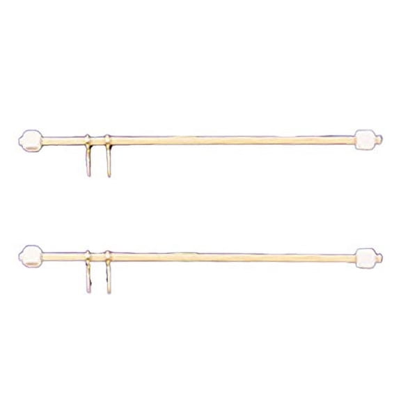 Melody Jane Dollhouse 2 Curtain Rods Rails 24cm 9.5