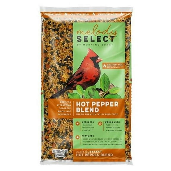 Melody Select 14059 Hot Pepper Spicy Wild Bird Food, 4.5 Lb. - Quantity 1