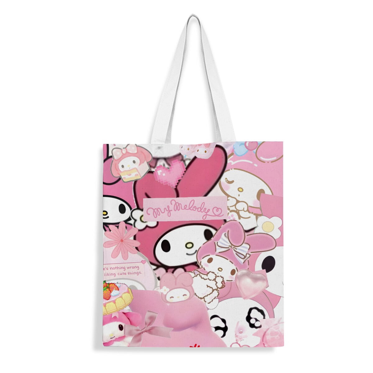 My Melody canvas Tote Bag handbag: Women’s reusable tote with a chic ...