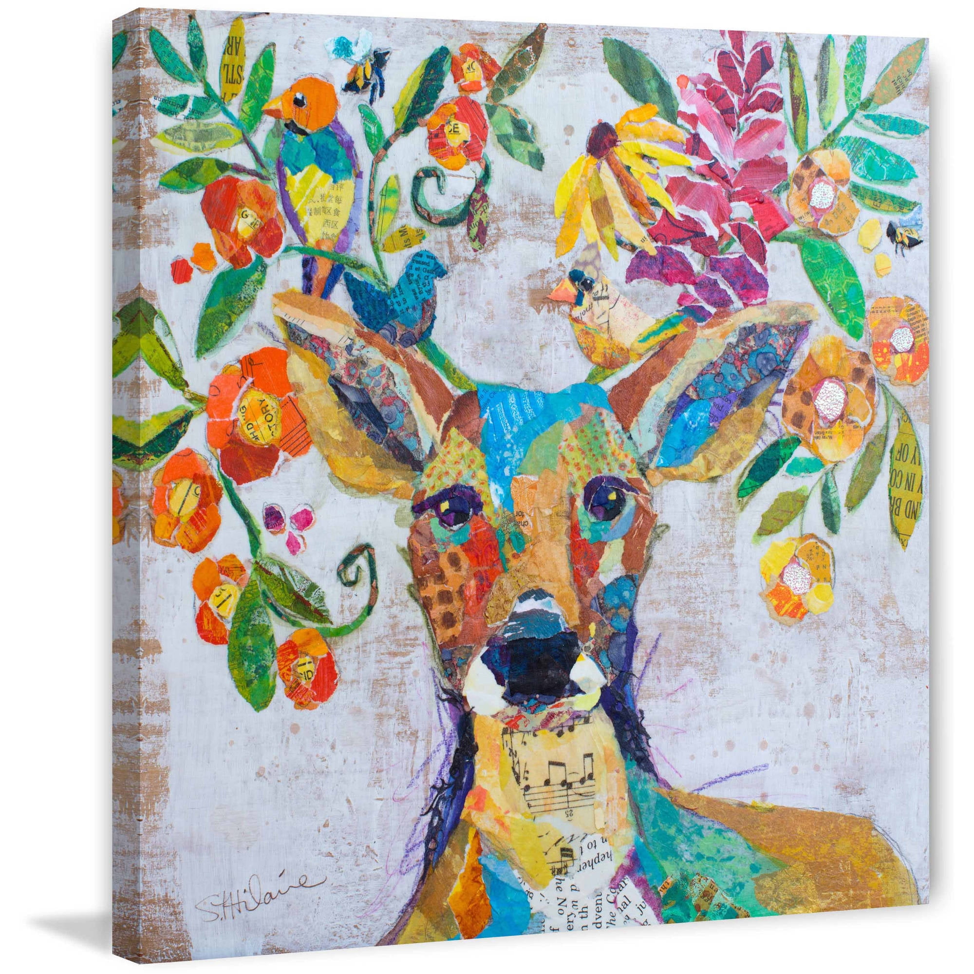 "Melody of Nature" Painting Print on Wrapped Canvas
