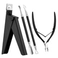 thumbnail image 1 of MelodySusie Acrylic Nail Clippers Set with Cuticle Trimmer and Dual-Ended Pusher, 4-Piece Stainless Steel Acrylic Nail Cutter Set, 1 of 8