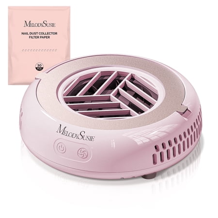 MelodySusie Mini Nail Dust Collector,HProA 6000RPM Portable Suction Vacuum Fan with 30 Pcs Filter Papers,Green