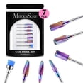 thumbnail image 1 of MelodySusie Nail Drill Bits Set, 7pcs Tungsten Carbide Diamond 3/32'' Professional Nail Drill Bits for Nail Drill Efile,colorful, 1 of 10
