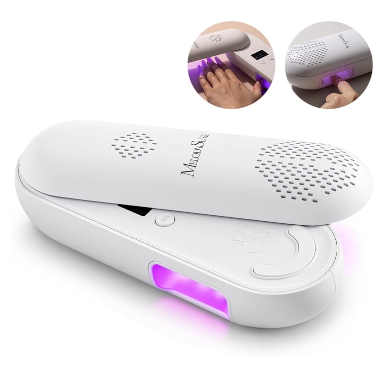 Melodysusie UV Nail Lamp, Plus20F Cordless Rechargeable UV Nail