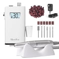 thumbnail interactive-video image 1 of MelodySusie Professional Electric Nail Drill, 30000 RPM Portable Nail File with Bits for Acrylic Gel Polishing Manicure, SC320H-White, 1 of 8