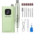 thumbnail image 1 of MelodySusie SC300E Clip-on Rechargeable Nail Drill, 30000RPM Cordless E-File with LED Display & Accessories for Nail Care, Mint Green, 1 of 9