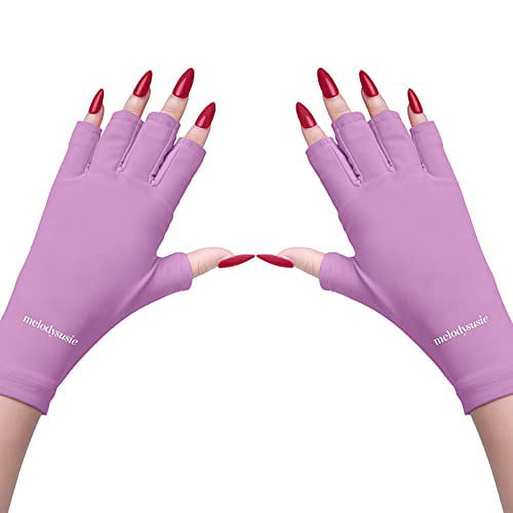 Anti-UV Nail Art Glove Open Fingered Glove UV Radiation Protection Gloves  for Nail Art Gel UV LED Lamp Dryer Hand Protecter Mitt - AliExpress