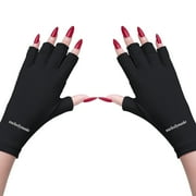 MelodySusie UV Gloves for Gel Nail Lamp, Professional UPF50+ UV Protection Gloves for Manicures