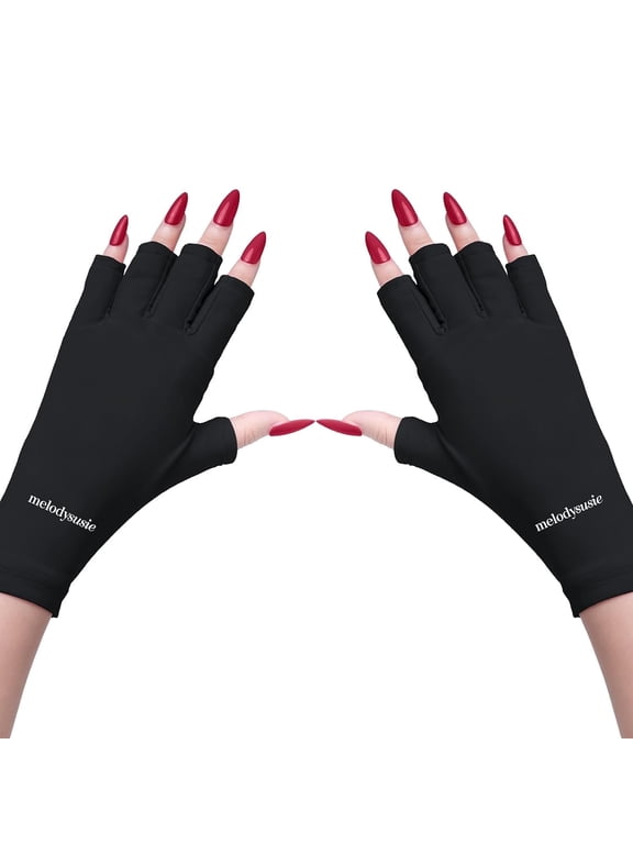 UV Gloves for Gel Nail Lamp, Professional UPF50+ UV Protection Gloves for Manicures