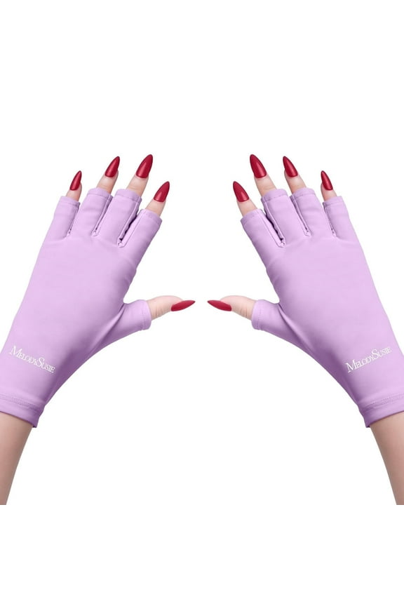 UV Gloves for Gel Nail Lamp, Professional UPF50+ UV Protection Gloves for Manicures