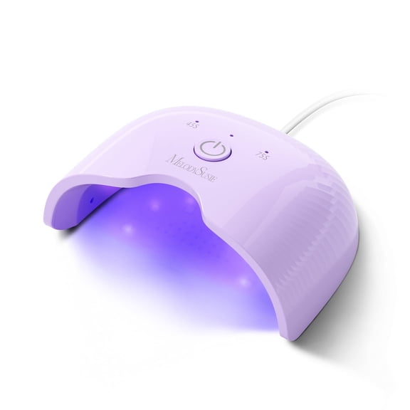 MelodySusie UV Nail Lamp, ART06F UV Light for Gel Nails, Nail Dryer with 2 Timer, Purple