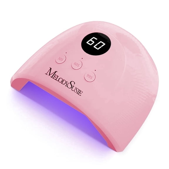 MelodySusie UV Nail Lamp P-Plus30E 36W Professional with 3 Timers, Sensor and LCD for Fast Curing Gel Nail Polish, Dark Pink