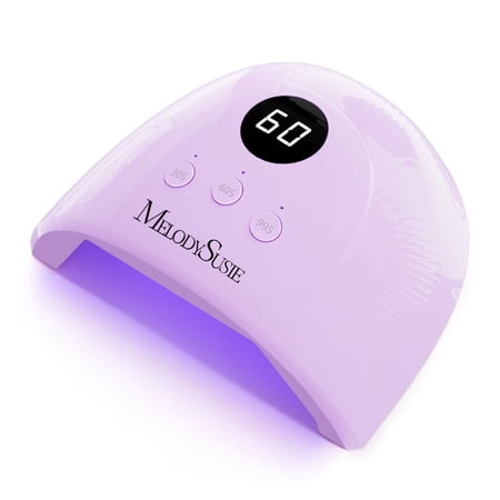 MelodySusie UV Nail Lamp, PLUS30F UV Light for Gel Nails True 36W Professional LED Nail Dryer with 3 Timer, Smart Sensor, LCD Display,Purple