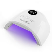 MelodySusie UV Nail Lamp, PLUS30F UV Light for Gel Nails True 36W Professional LED Nail Dryer with 5 Timer, Smart Sensor, LCD Display,White