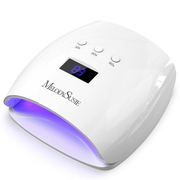 Melodysusie UV Nail Lamp, Plus30I UV Light for Gel Nails True 54W Professional Led Nail Dryer with 3 Timer, Smart Sensor, LCD Display