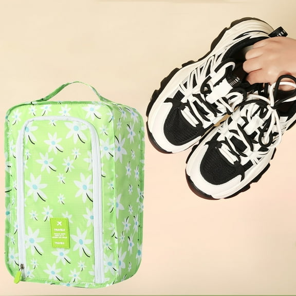 Melomogo 1Pcs Portable Travel Multifunctional Storage Carrying Box Korean Shoes Foldable Shoe Storage Bag Hand Carrying Shoe Organizer