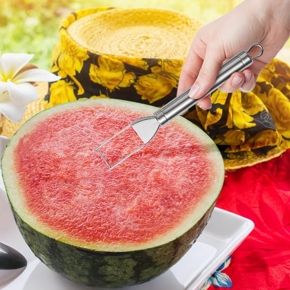 Melon Baller Stainless Steel Fruit Digging Spoon – Double-Sided Fruit and Vegetable Carving Tool, Precision Fruit Separator Scoop for Fruit Platter and Kitchen Use