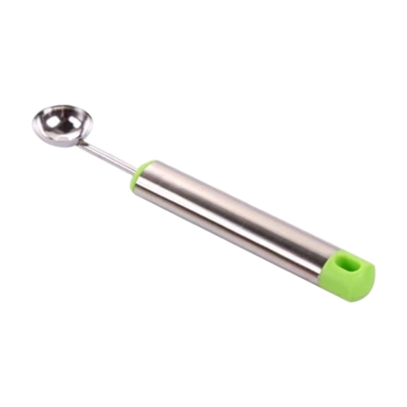 Melon Baller and Fruit Carving Tool, Double Headed Scoops for Ice Cream and Desserts, Non Slip Handle Kitchen Gadget Green