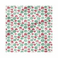 thumbnail image 1 of Melon Decorative Napkins Set of 4, Summer Love Themed Pattern with Round and Heart Shaped Watermelons, Silky Satin Fabric for Brunch Dinner Party, 18", Dark Coral Forest Green, by Ambesonne, 1 of 2